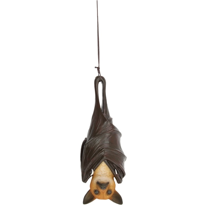 Hanging Bat with Wrapped Wings