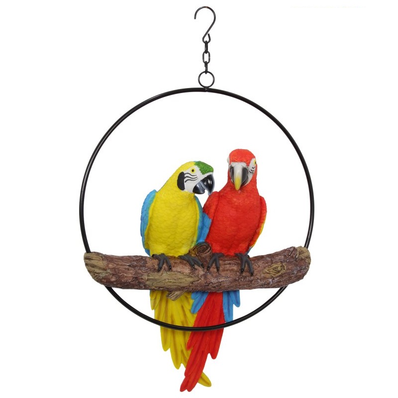 Twin Parrots in Ring