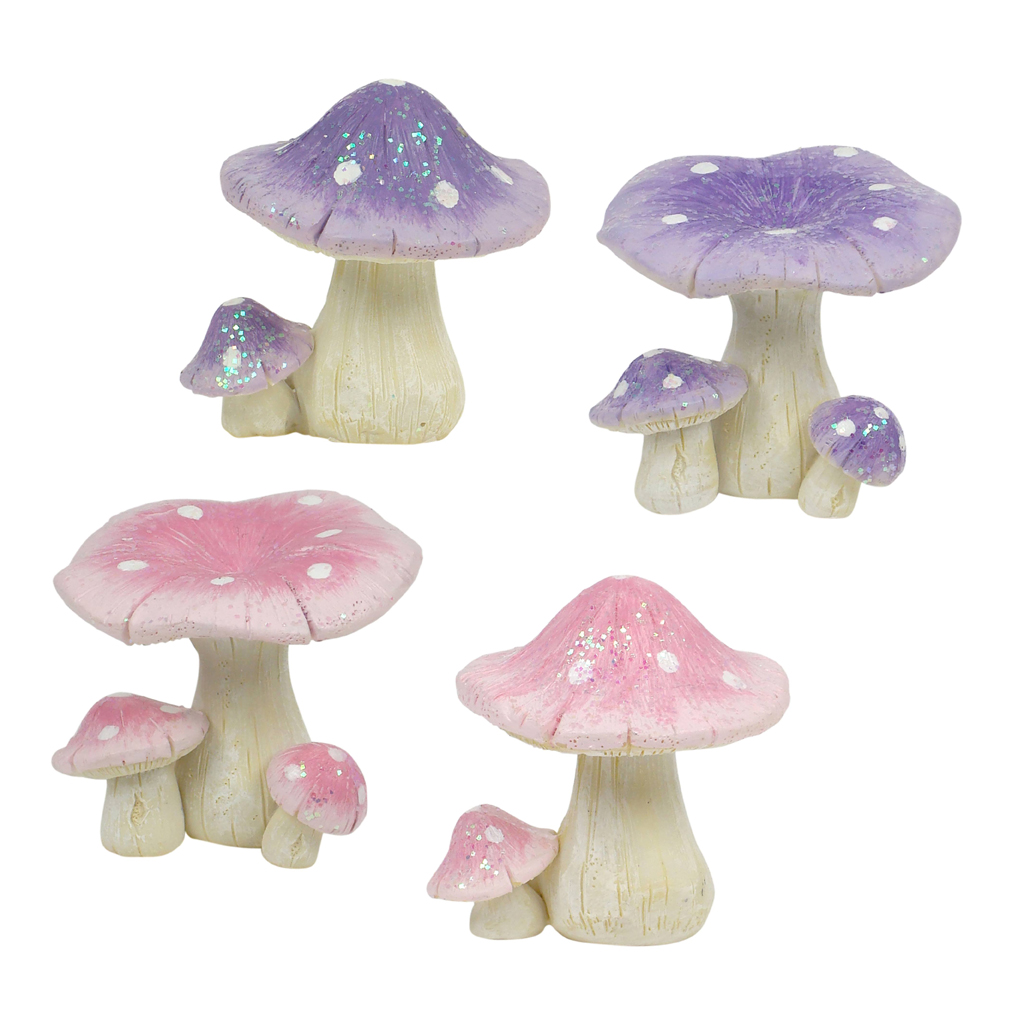 Small Glitter Mushroom