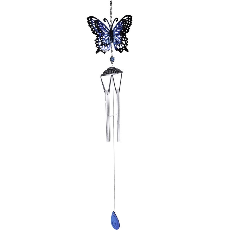 Blue Butterfly Wind Chime
