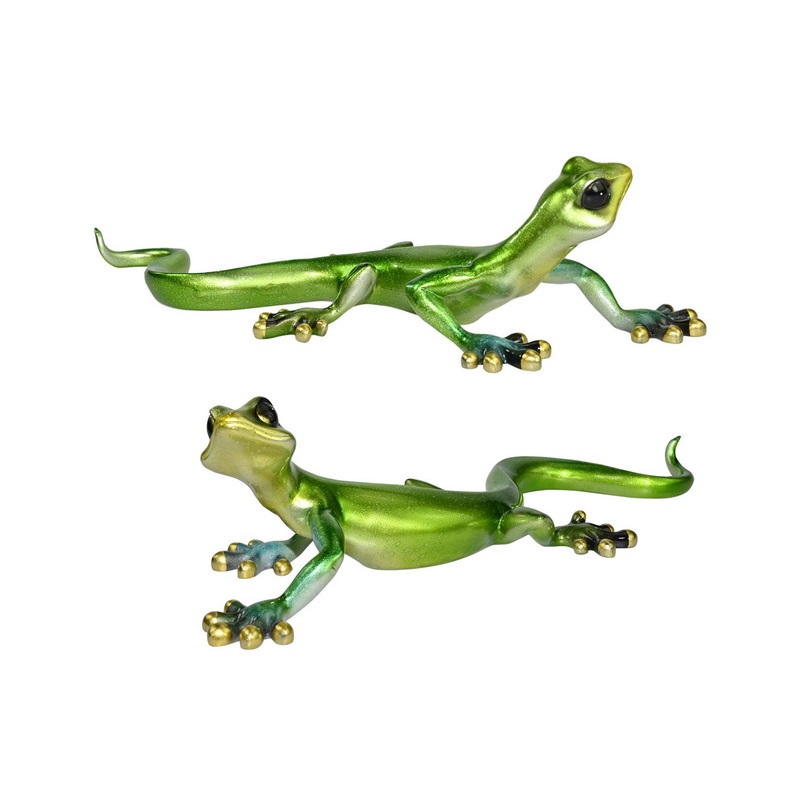 Green Shiny Lizard Wall Art