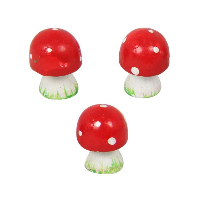 Miniature Red Mushroom