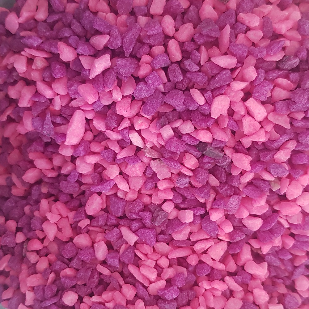 Aqua One Pink & Purple Gravel Mix (2mm)