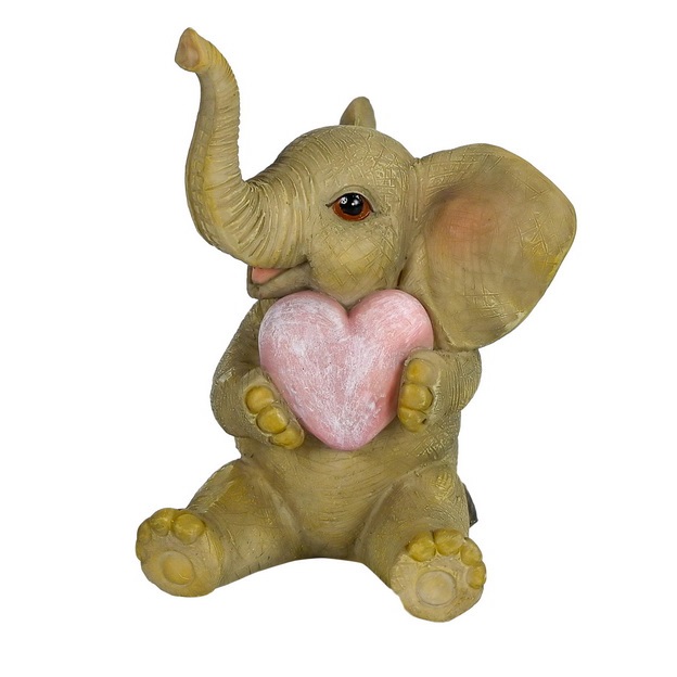 Elephant Holding Heart