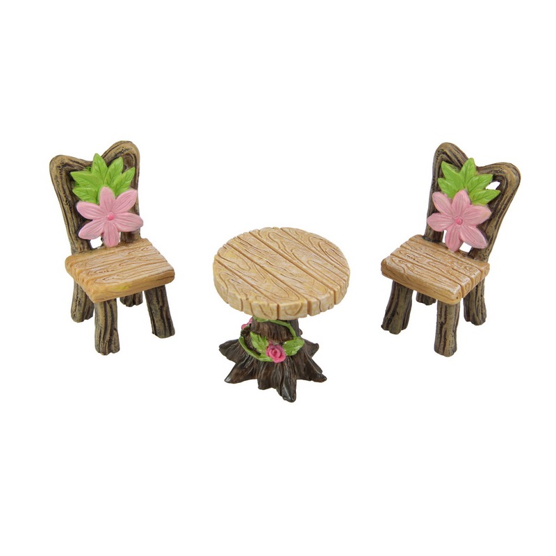 Fairy Garden Flower Furniture – Set of 3