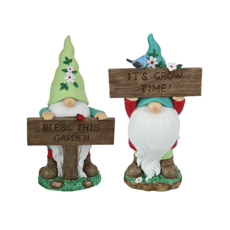 Gnome with Garden Sign