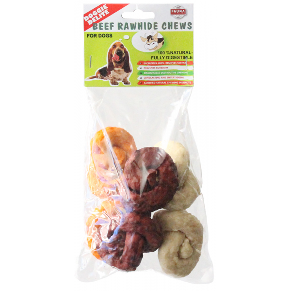 Beef Rawhide Chews – 3 Pack