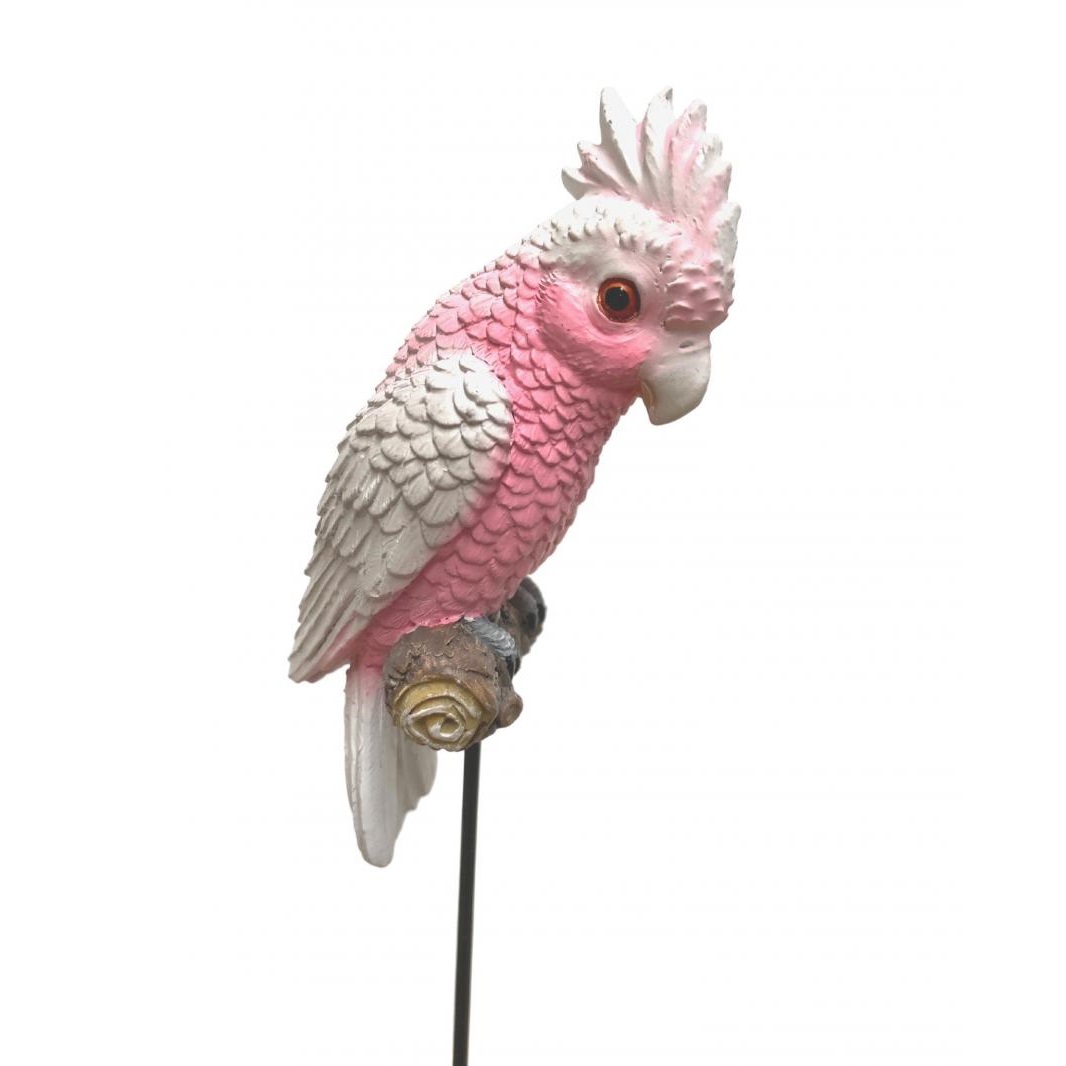 Pink & Grey Galah on Stick – Small