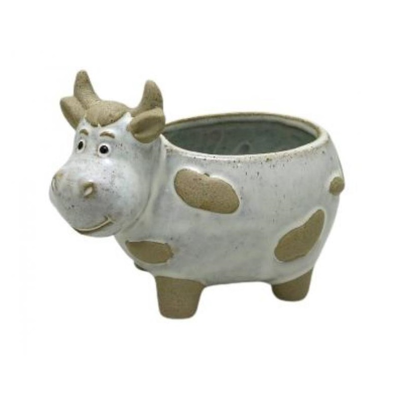 Charlie the Cow Ceramic Pot