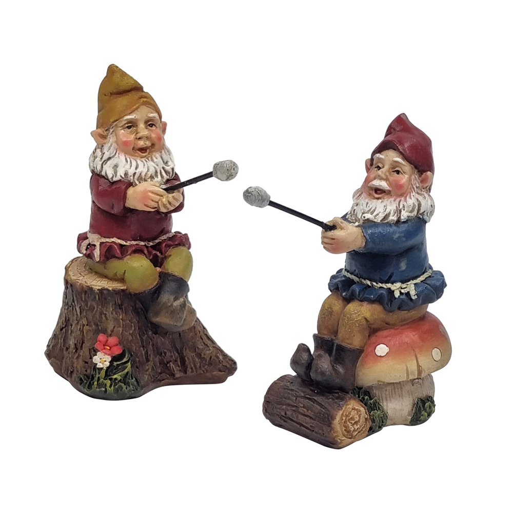 Gnomes Toasting Marshmallows