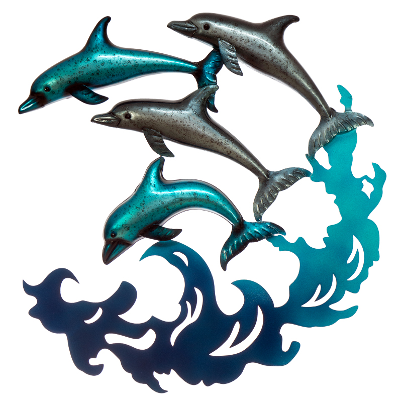 Dolphin Wave Wall Art