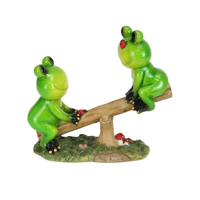 Frogs Playing on See-Saw
