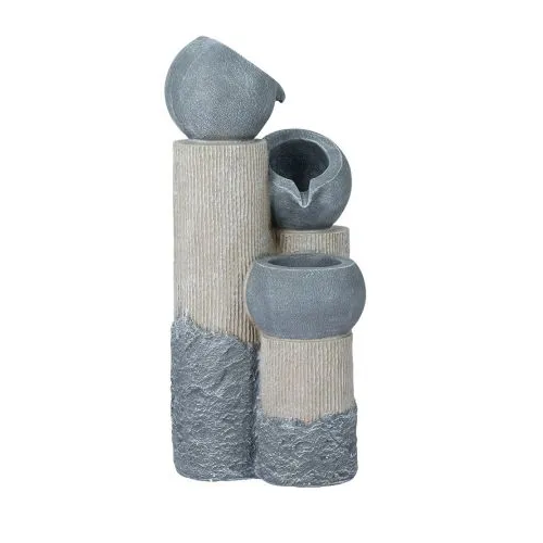 Grey Pots Column Solar Water Feature – ONLINE ONLY!
