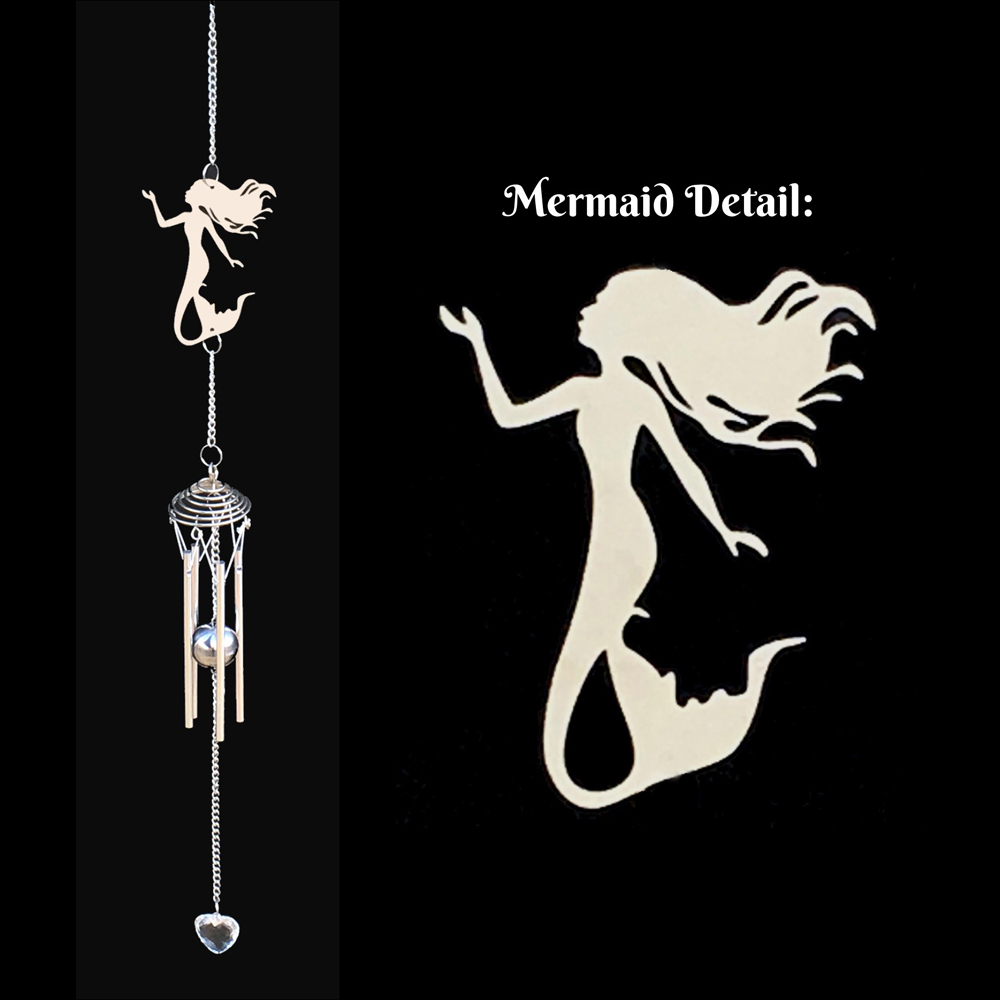 Mermaid Wind Chime – Silver