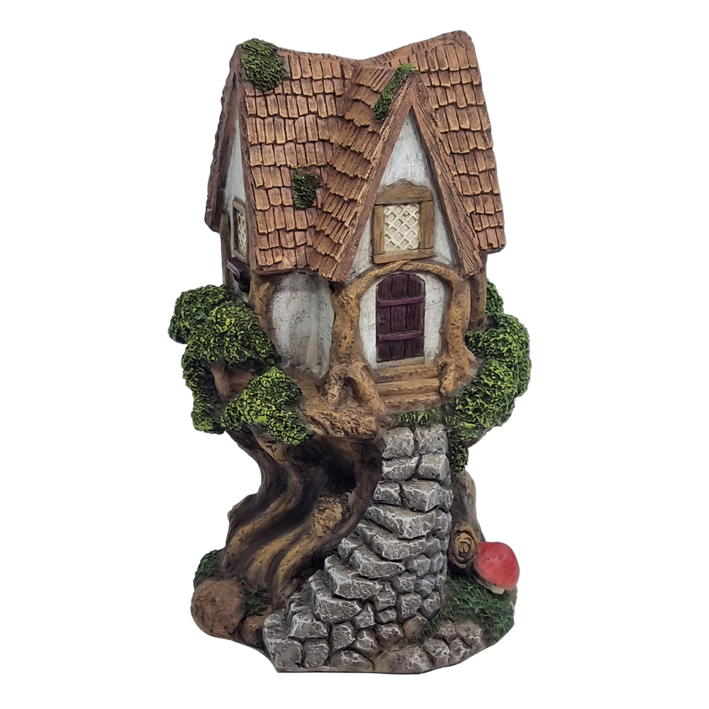 Tree Cottage with Stone Steps