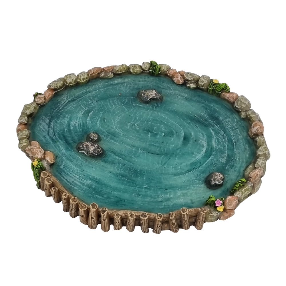 Round Fairy Garden Pond