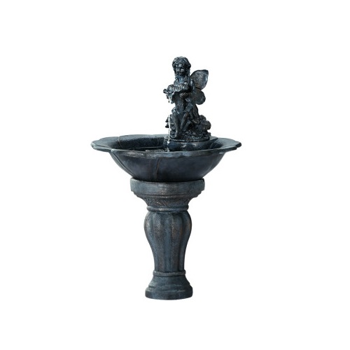 Angel on Birdbath Solar Water Feature – ONLINE ONLY!