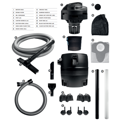 PondMax PV350L Vacuum Spare Parts