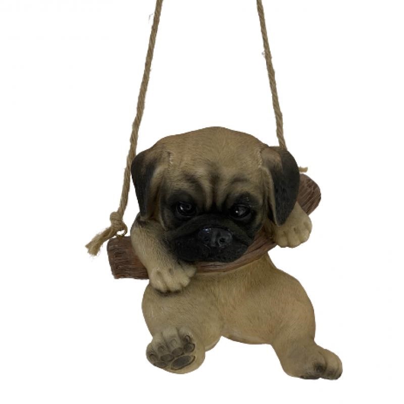 Swinging Pug Pup