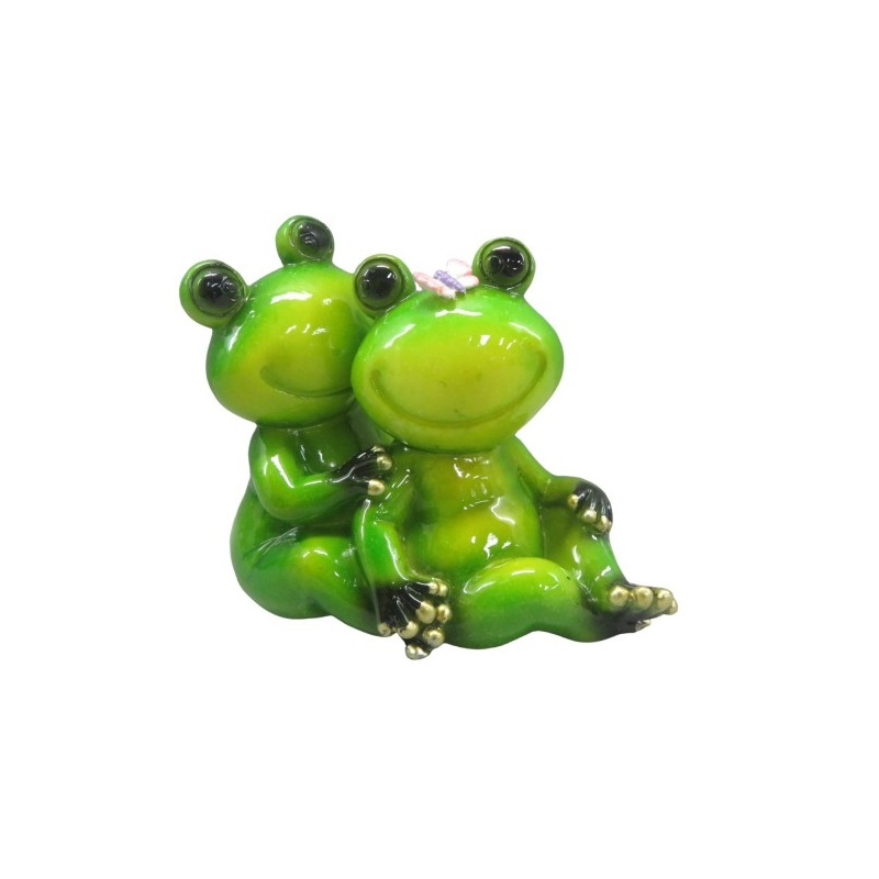 Green Twin Love Frogs