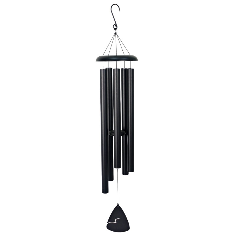 Black Tuned 5 Tube Windchime