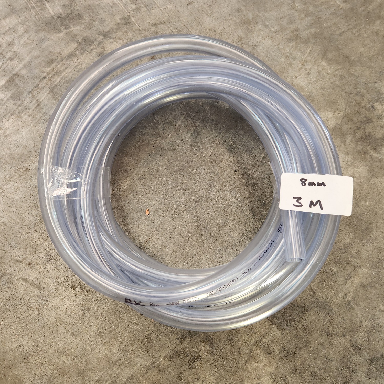 Clear Vinyl Tube 8mm x 3m