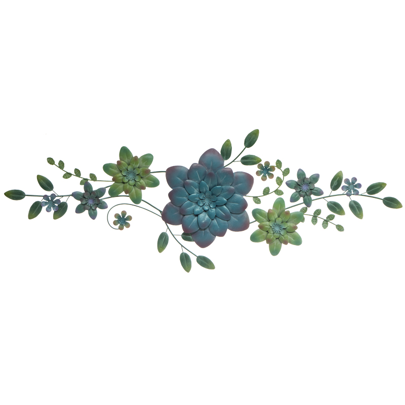 Succulent Metal Wall Art