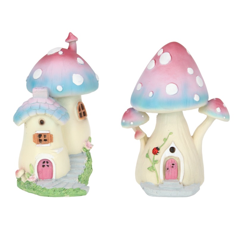 Fairy Pink/Blue Mushroom House