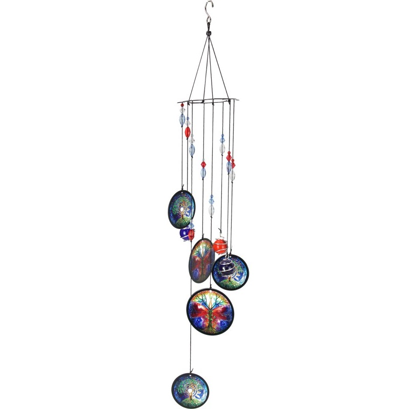 Tree of Life Metal Spiral Wind Chime