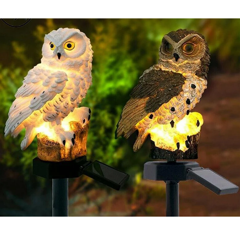 Solar Owl Garden Light