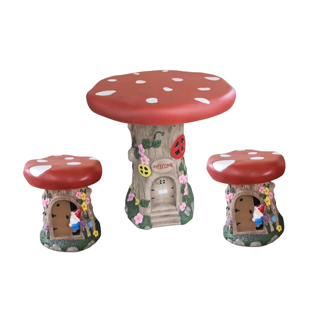 Mushroom Table & Stool Set