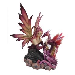 Kneeling Fairy w/Dragon