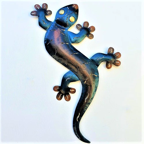 Gecko Metal Wall Art 50cm