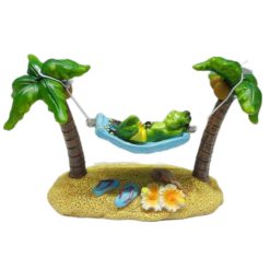 Green Frog on Palm Hammock Small