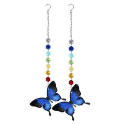 Crystal Chakra Blue Butterfly Hanger