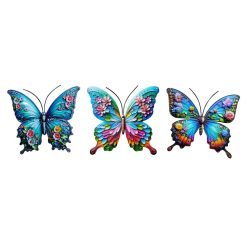 Colourful Metal Butterfly Wall Art