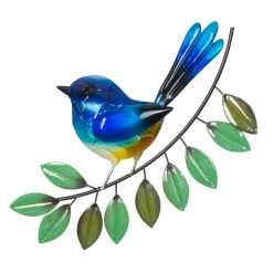 Elegant Blue Wren Wall Art
