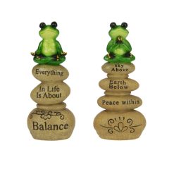 Frog on Rock Cairn