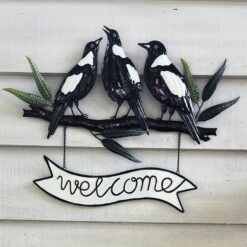 Magpie Melody Welcome Wall Art