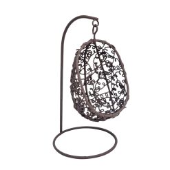 Metal Egg Chair w/Stand – Rust