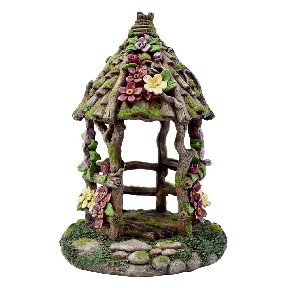 Moss & Flowering Vine Fairy Gazebo