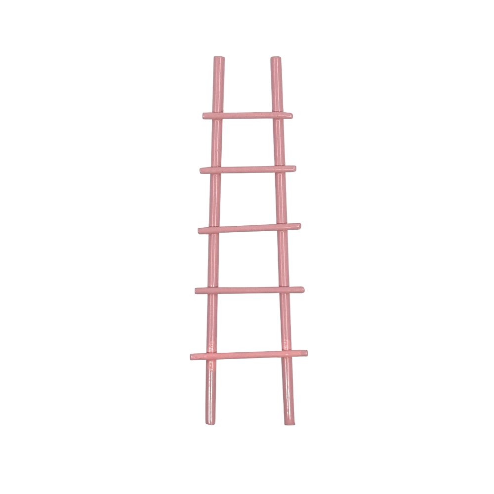 Metal Fairy Garden Ladder – Pink