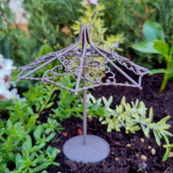 Fairy Garden Metal Market Umbrella - Rust