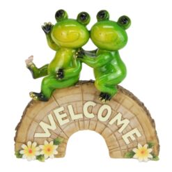 Twin Frogs on Welcome Arch