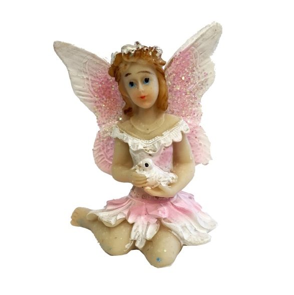 Sitting Fairy w/Dove