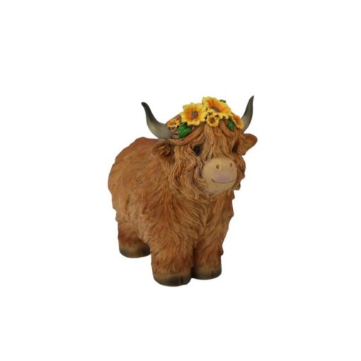 Highland Cow w/Sunflowers