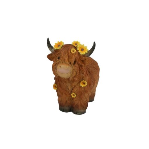 Highland Cow w/Sunflowers