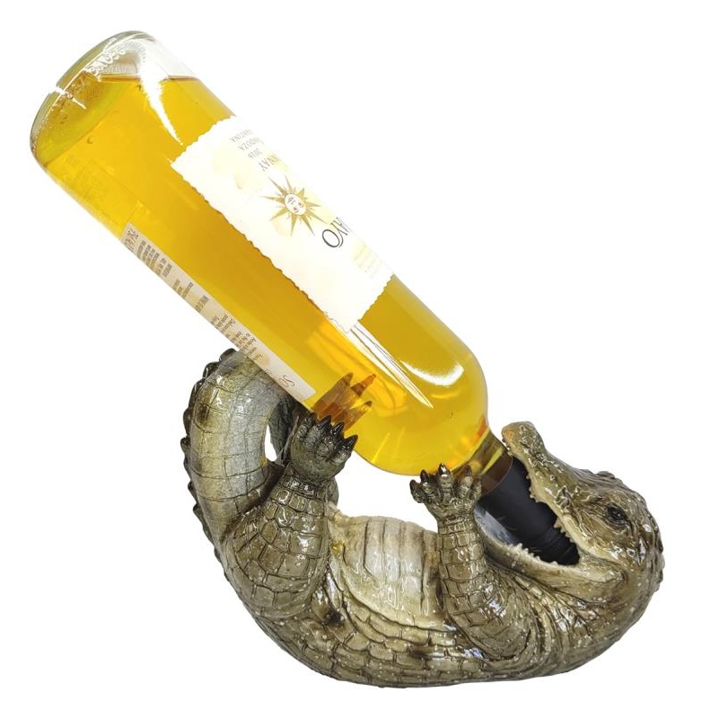 Marble Crocodile Bottle Holder