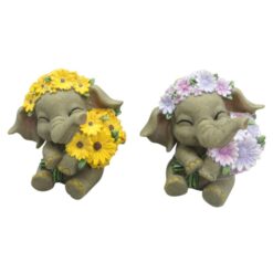 Baby Elephant w/Flowers