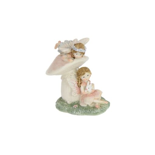 Fairy Friends Playing on Mushroom